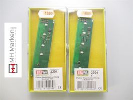 Brawa 2x 2204 Platine Wagenbeleuchtung H0 Modelle Elektro