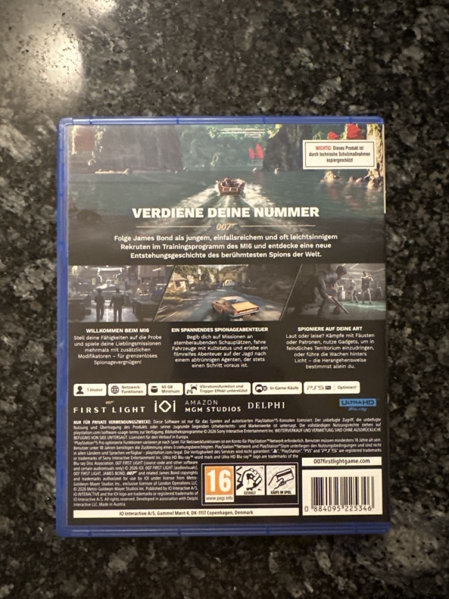 Jeux: PS5 Spiel 007 "First Light" Amazon MGM Studios neuwertig – Neuf (Voir description) à Birsfelden par elektrokardiogramm 1