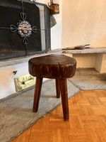 Rustikaler Holzschemel, Massivholz, Vintage Stil, Top!