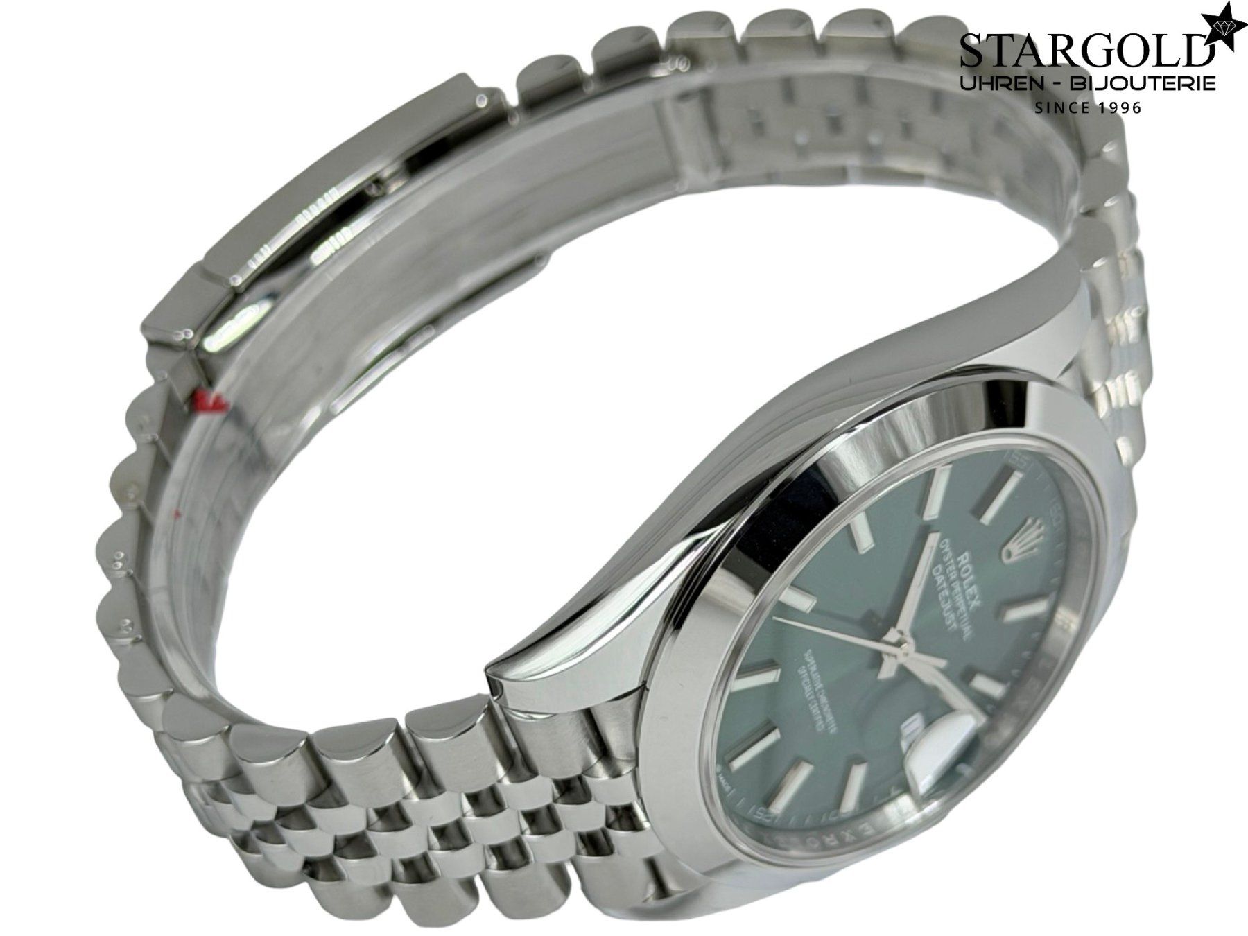 Rolex Uhren: Rolex Datejust 41 Grün - 126300 – Neu und originalverpackt aus Zürich von Stargold-Uhren 4