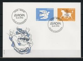 1995, FDC, Europa (Nr. 880–881)