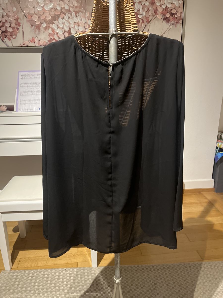 C&A Blusen: Schwarze Bluse, transparent, festlich, 46 – Gebraucht aus Solothurn von Bobesch08 4