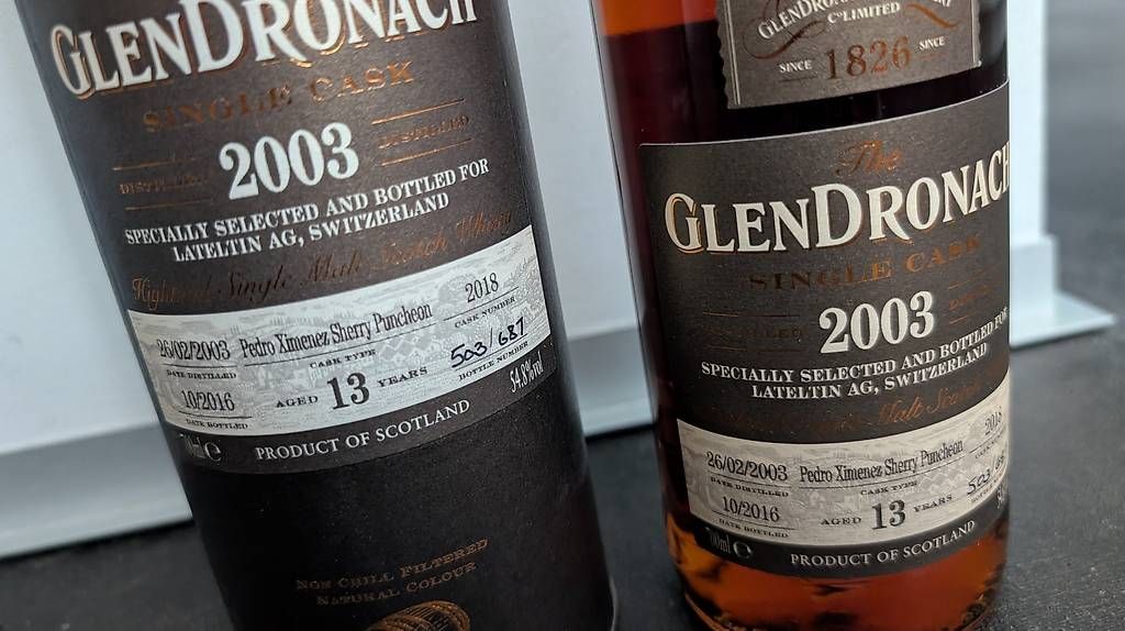 Glendronach Bevande alcoliche: Whisky Glendronach 13y 2003 – Nuovo e nell'imballaggio originale da Zürich venduto da Gomilozyt 1