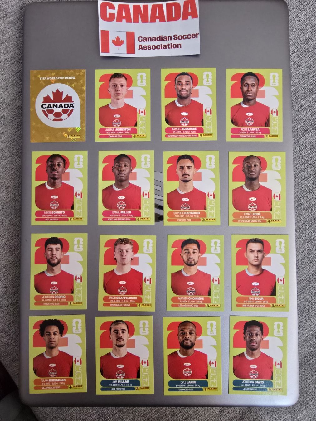 Panini Carte collezionabili: Kanada Panini WM 2026 – Nuovo (secondo la descrizione) da Zürich venduto da TutNixCH