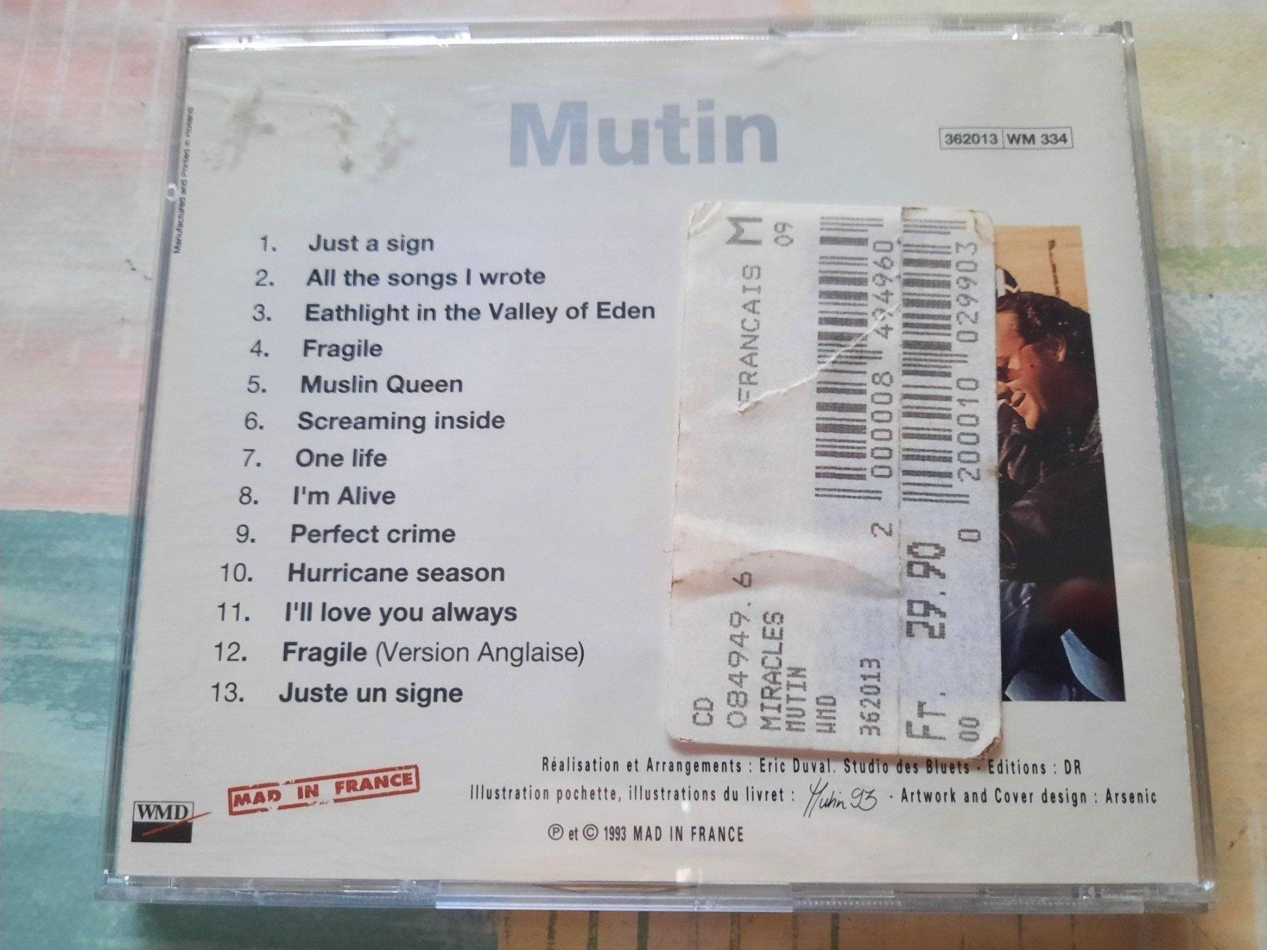 CD: Cd ( Thierry ) Mutin - Miracles  – Usato da Pully venduto da bro_n52j 1