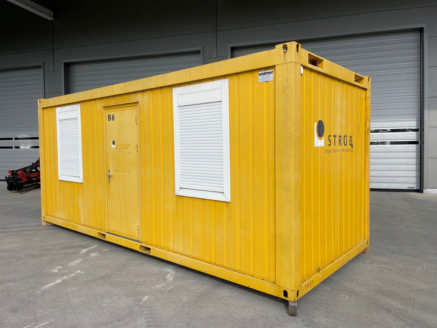 Contenitori edile: Baucontainer, Container, Bürocontainer, Baracke, Baustelle! – Difettoso da Kradolf venduto da BKSAG