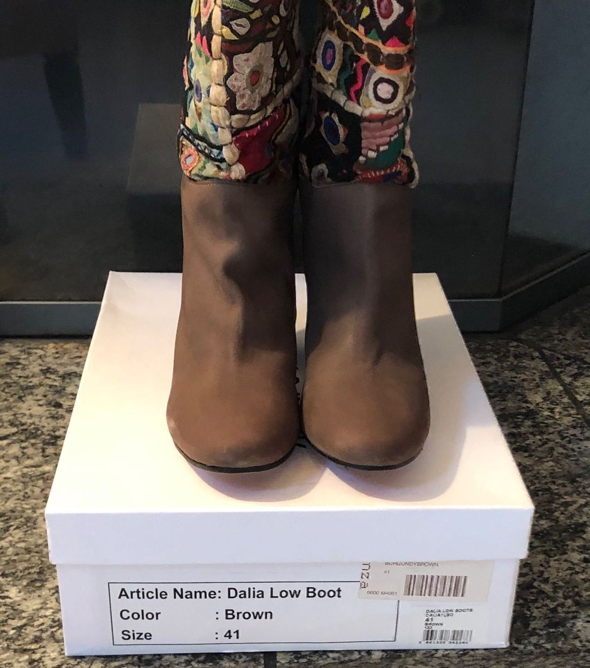 Damenschuhe: Antik Batik Stiefel – Neu (gemäss Beschreibung) aus Baden von Tiffany6878