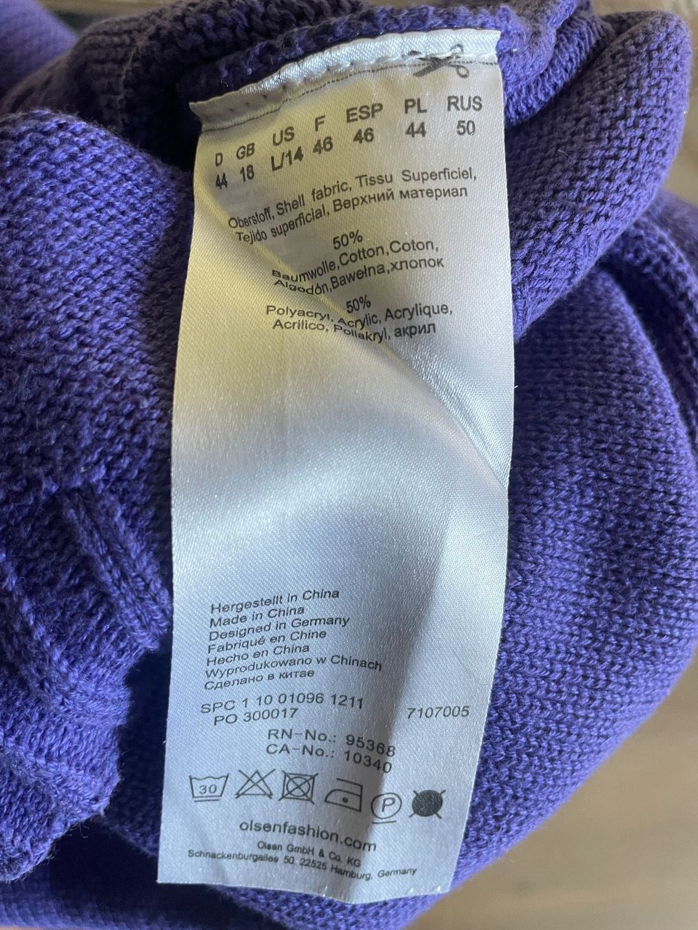 Maglioni & Felpe: Olsen Pullover in Violett/Grösse 44 Neu – Usato da Volketswil venduto da rubin74 5