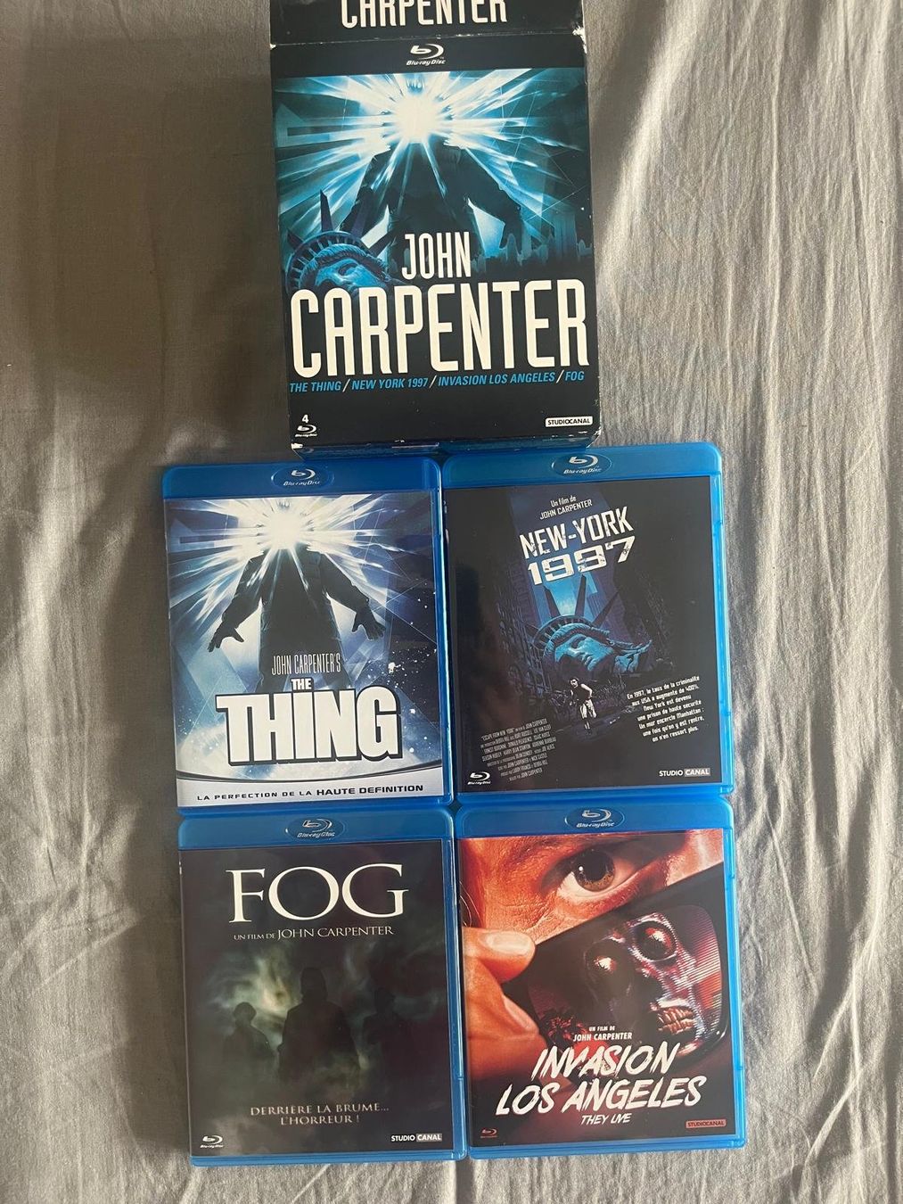 Tous les DVDs: Coffret Blu-ray John Carpenter 4 films – D'occasion à Lausanne par FreddiesJoint 1