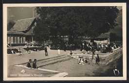AK Weggis, Badengäste im Strandbad