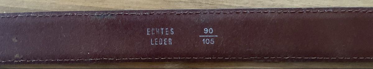 Cinture: Gürtel echt Leder Länge 102 cm – Usato da Zürich venduto da Pagalo 2