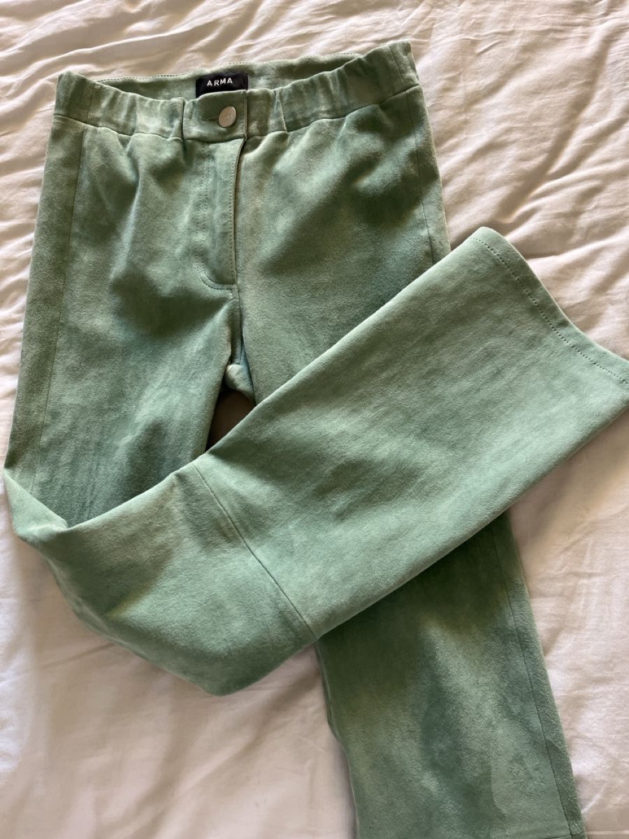 Pantaloni: Pantalon ARMA en daim vert pale, T 34  – Nuovo (secondo la descrizione) da Crans VS venduto da Vera3014 1
