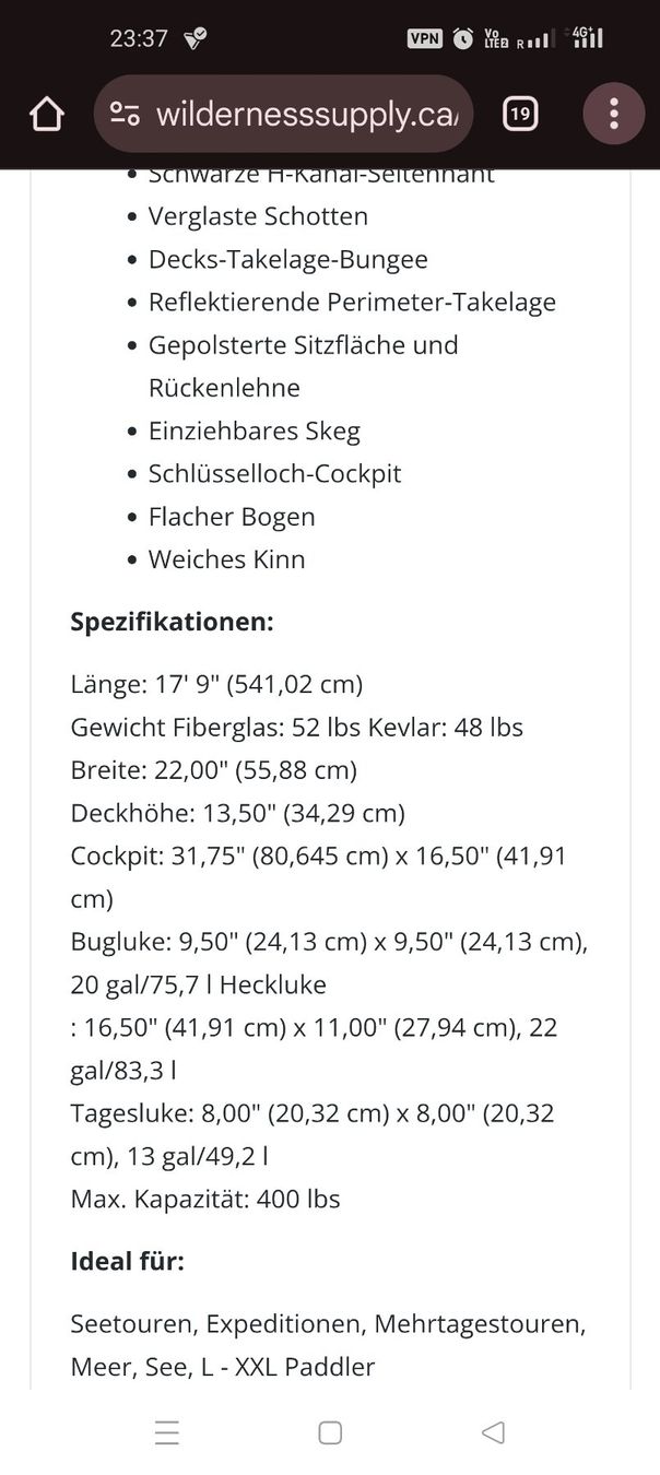 Bateaux: SeeKayak – D'occasion à Schaffhausen par cic_87cy 4