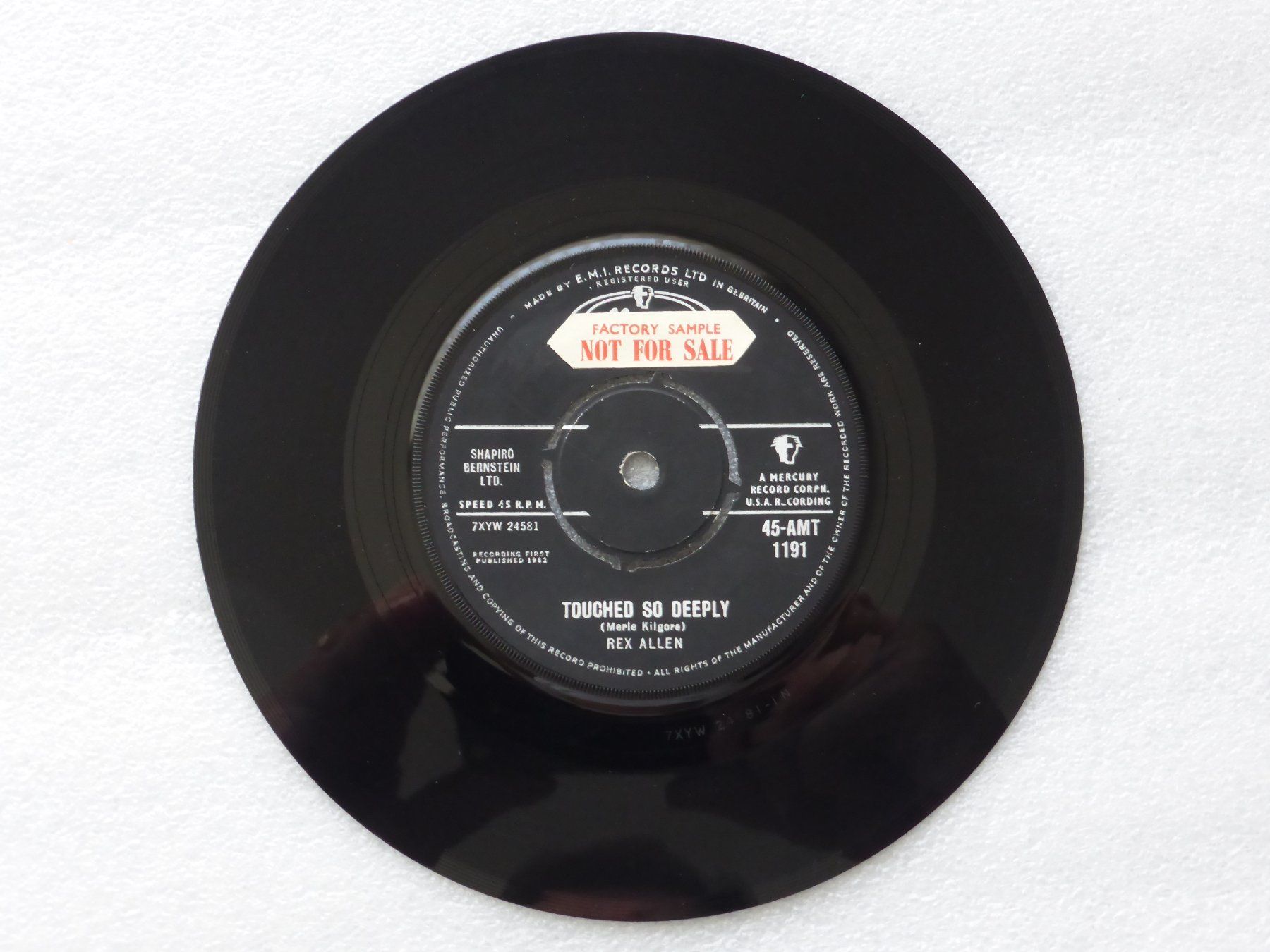 Dischi in vinile: Vinyl Single   REX ALLEN – Usato da Küssnacht am Rigi venduto da Mondkinder 1