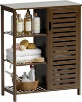 Bambus Badezimmerschrank Freistehend Regal braun