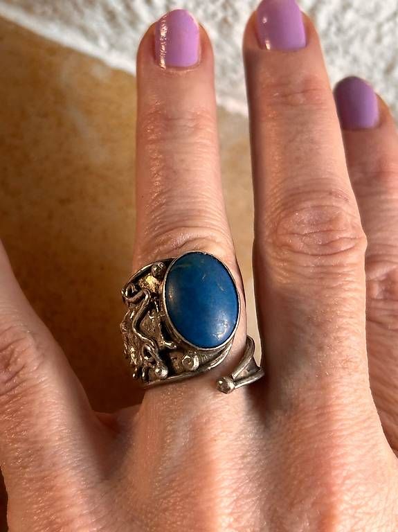 Anelli: Ring Lapislazuli Designer (Rg 54) – Usato da Basel venduto da bellespirit 1