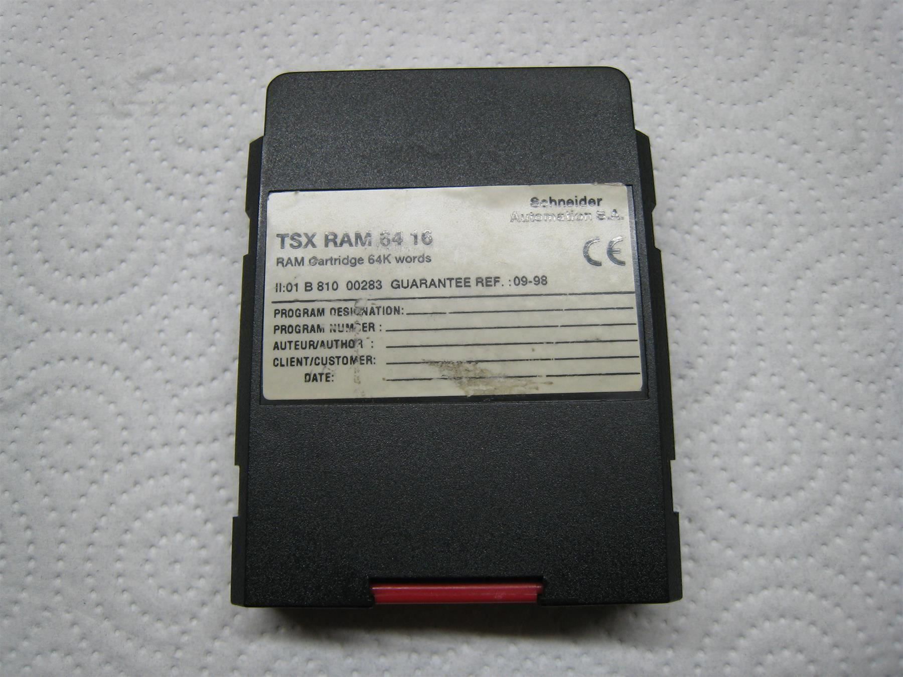 Componenti elettronici: ***** TELEMECANIQUE TSXRAM6416 MEMORY MODULE – Usato da Villaz-St-Pierre venduto da Ubid