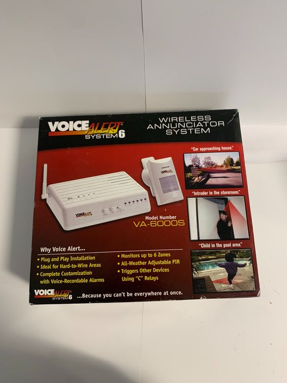 Voice Alert System 6 VA6000S, et 4 senseurs VA6000T Kaufen auf Ricardo