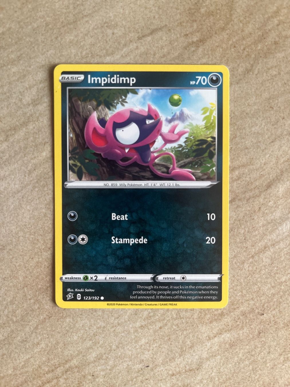 Pokémon Carte collezionabili: Carte Pokemon Impidimp - Rebel Clash - EN – Usato da Vernayaz venduto da Darkfrost