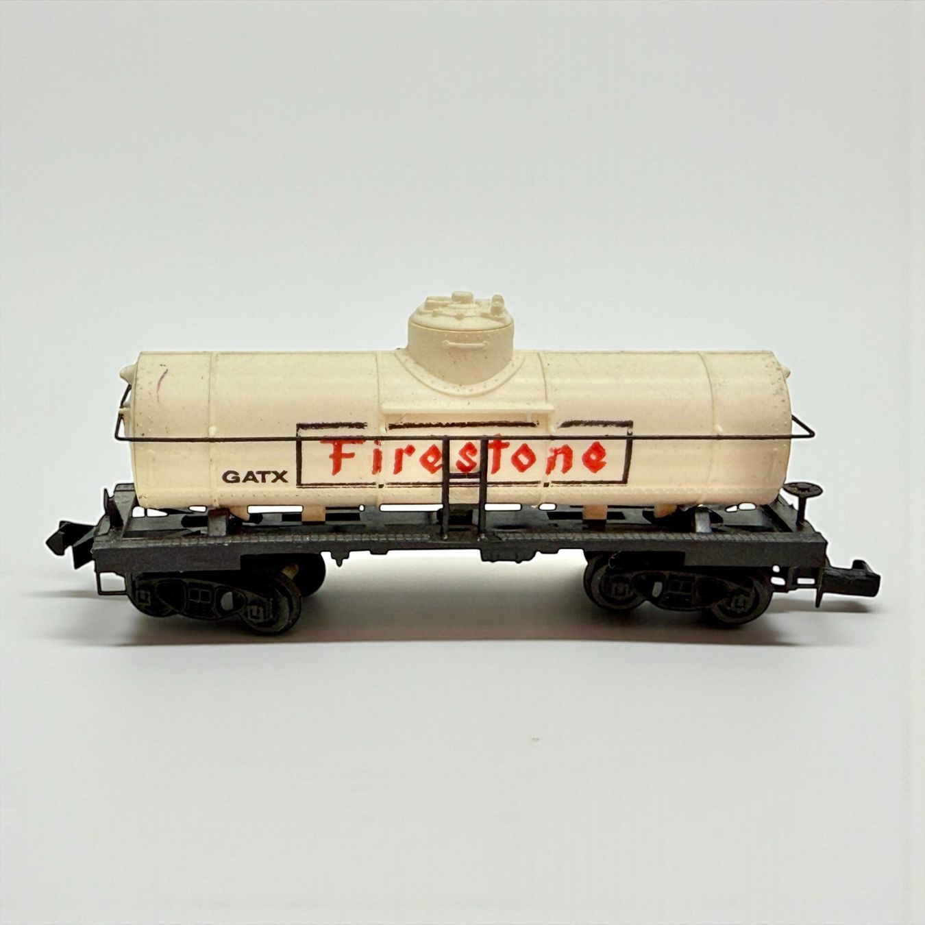 Trix Modellini di ferrovie: MINITRIX Wagon citerne Firestone GATX vintage – Usato da Morges venduto da vintiques