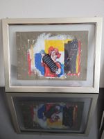 Bild Clown von J. Carmona in Rahmen mit Doppelverglasung
