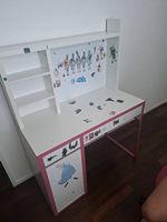 IKEA MICKE Kinderschreibtisch mit Anbauelement, hoch