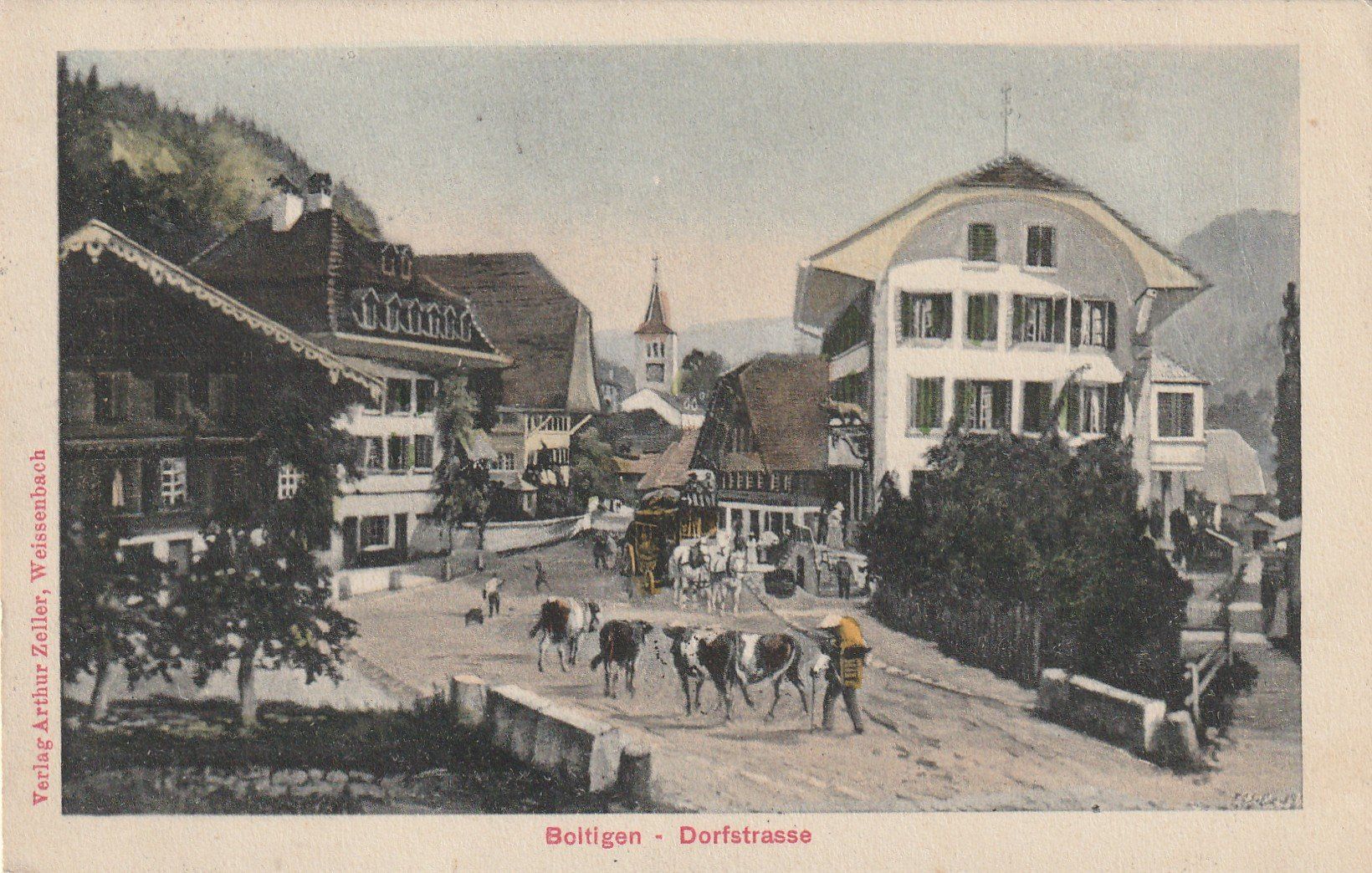 Cartoline postali: Boltigen Dorfstrasse – Usato da Rorschacherberg venduto da fratovi2