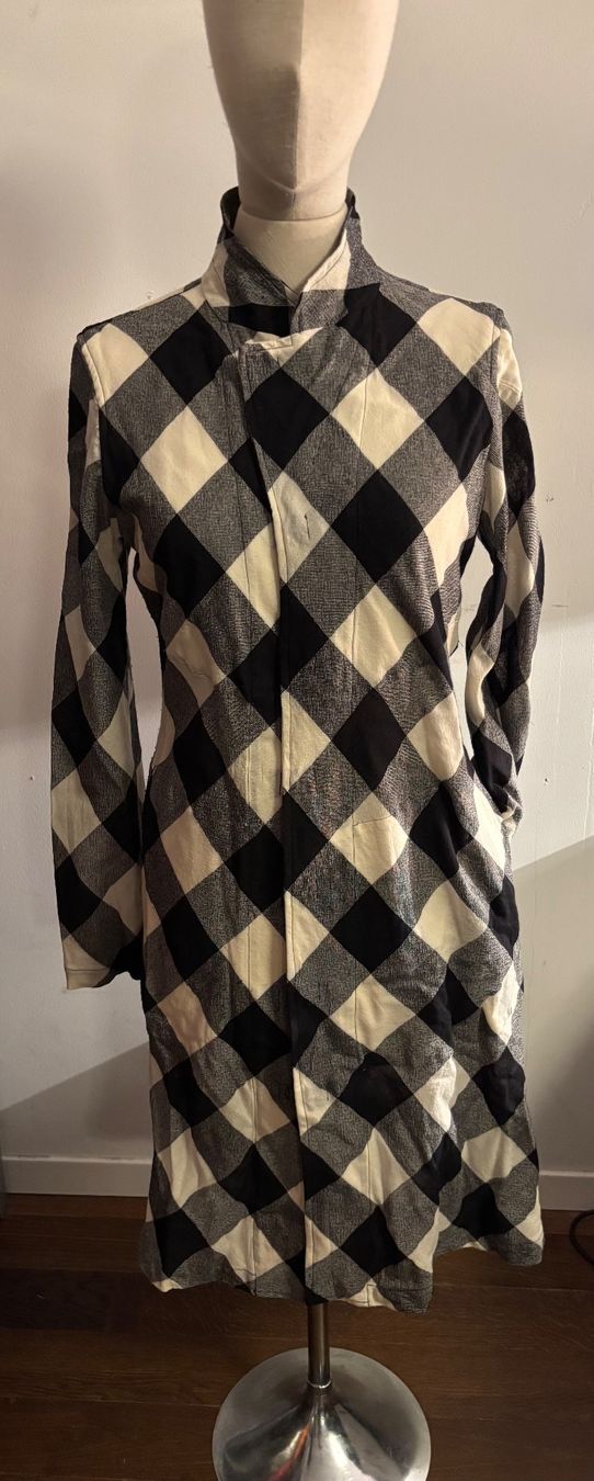 Comme Des Garcons Camicette: Hemdbluse lang, Comme des Garçons, feiner Wollstoff – Usato da Küsnacht ZH venduto da MaBaCa