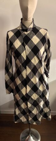Hemdbluse lang, Comme des Garçons, feiner Wollstoff