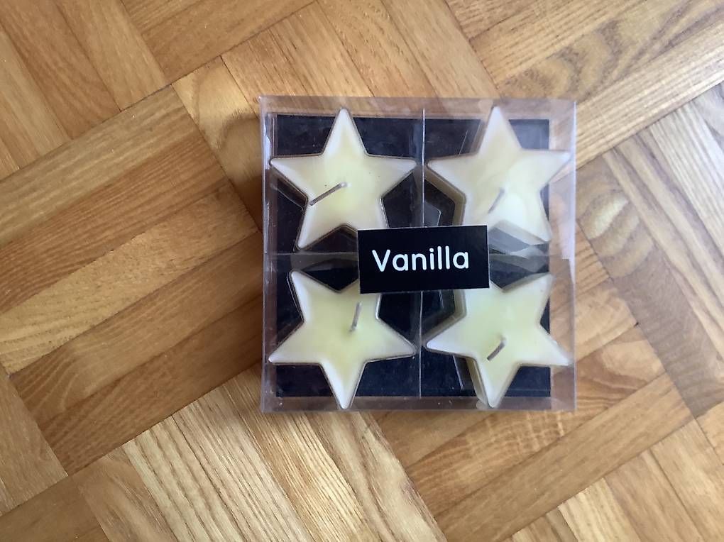 Candele: Bougie vanille étoile neuf – Nuovo e nell'imballaggio originale da Icogne venduto da luna.16 1
