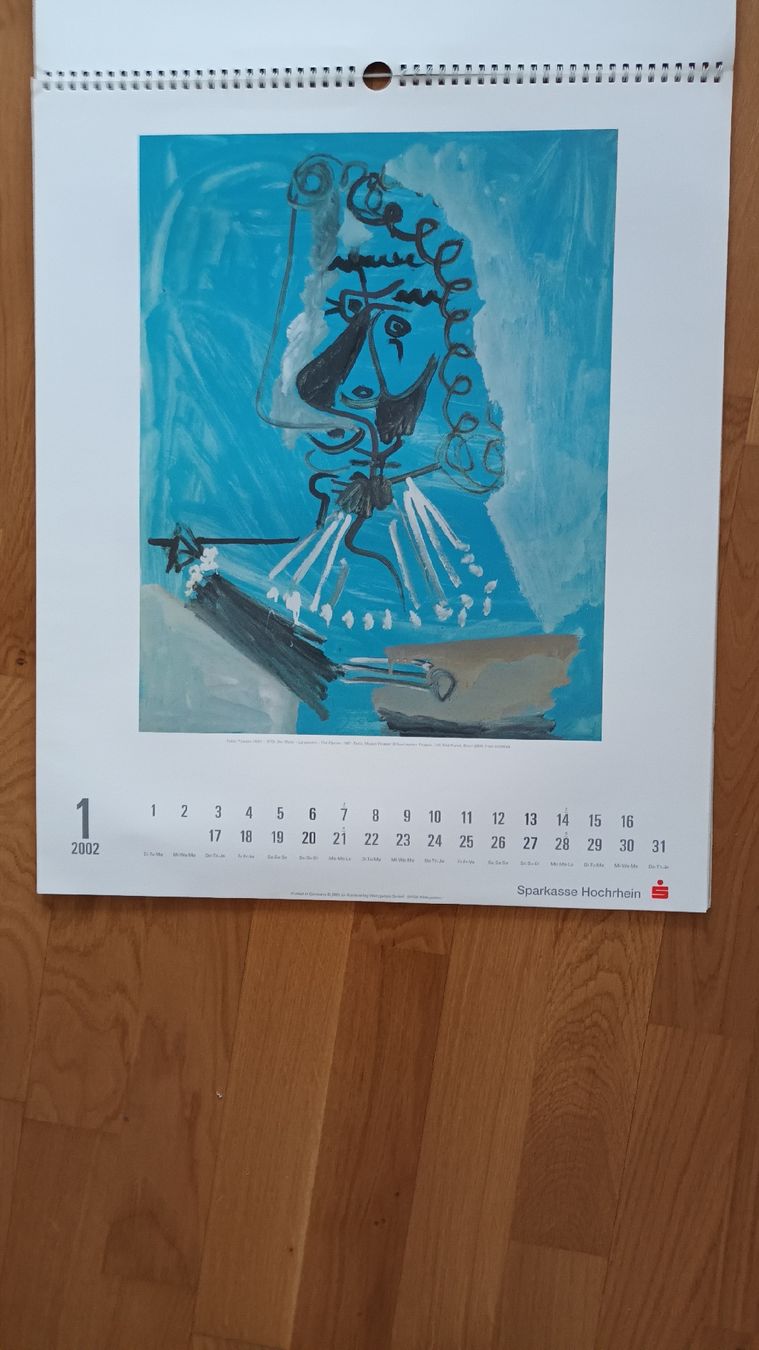 Calendari: Grosser Kalender von Pablo Picasso 2002 – Usato da chur venduto da erika025 1