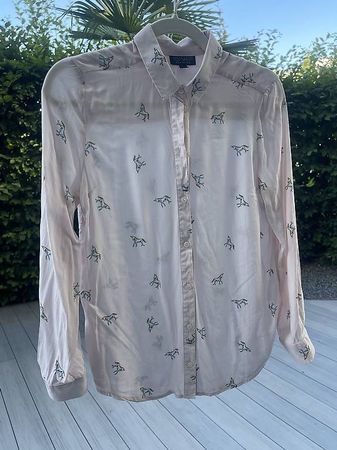 Bluse mit Einhorn Print - Rosa - XS/S