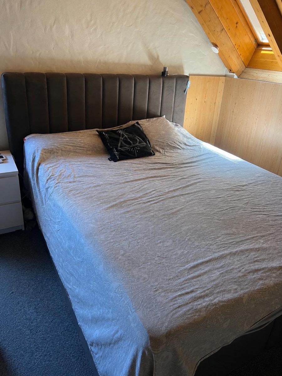 Letti: Boxspringbett mit Kopfteil dunkelgrau 160x200 – Usato da Flawil venduto da tob_2pb6 1