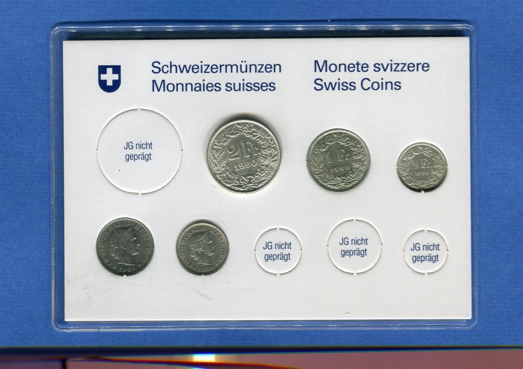 Tutti le monete: (200) Münzsatz 1960 Silber – Usato da Rüthi (Rheintal) venduto da erdnuessli1
