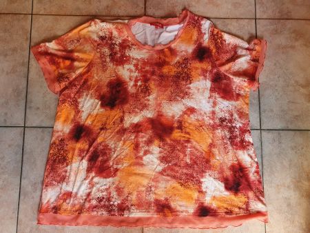 T-Shirt (Feuer-rot) in Übergrösse Gr. 56