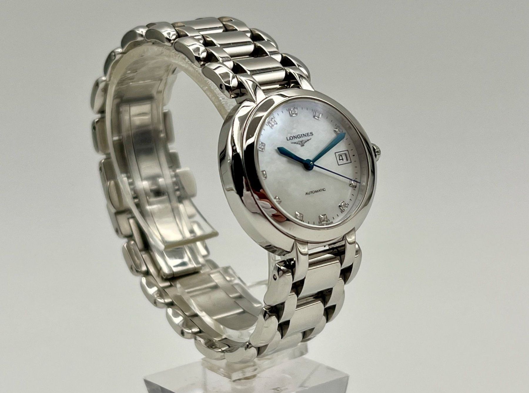 Longines Orologi: Longines Prima Luna Stainless Ref. L8.113.4 - Automatik – Usato da Zürich venduto da brothersinwatches 7