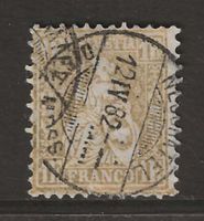1882 : Sitzende Helvetia Nr. 52 (Faserpapier) KP 1800.--