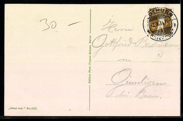Cartoline postali: AK Solothurn, Hauptgasse, 1914 – Usato da Berlin venduto da bartko-reher 1