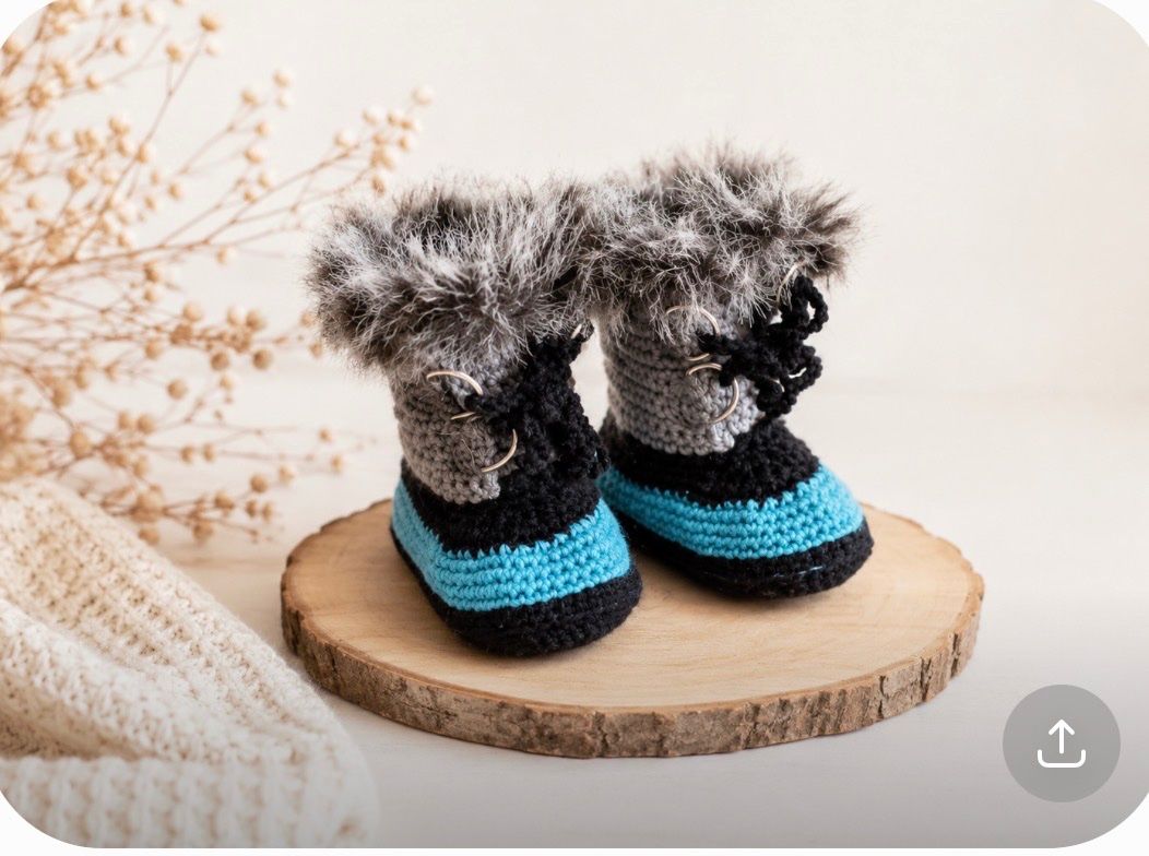 Scarpe per ragazzi: Winterstiefelchen ab Geburt Handmade – Nuovo (secondo la descrizione) da St. Niklaus VS venduto da loumonrohandmade