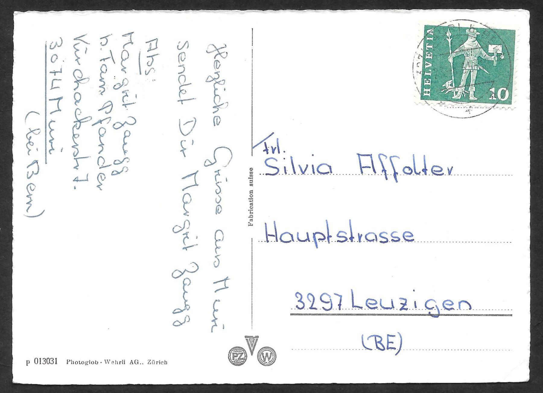 Cartoline postali: Muri bei Bern Teilansicht – Usato da Olten venduto da clotaldi 1