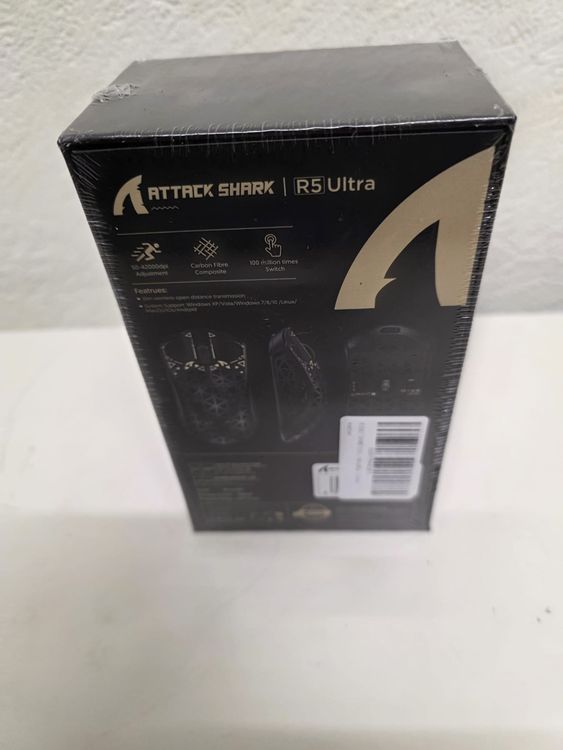 ATTACK SHARK R5 Ultra Carbonfaser Gaming-Maus NEU (Neu und ...