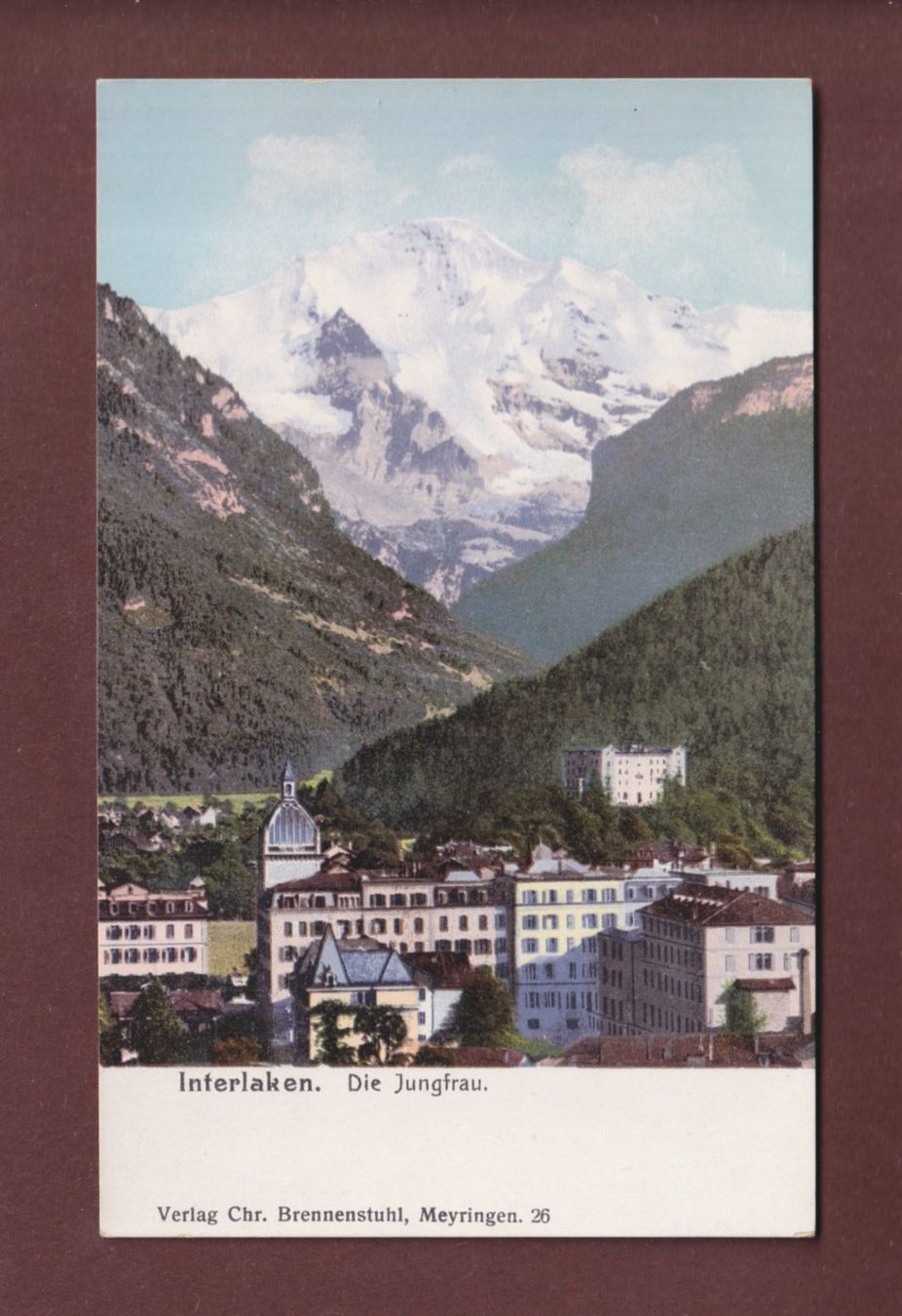 Cartoline postali: INTERLAKEN - Jungfrau – Usato da Pully venduto da nicecards-shop