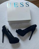 GUESS Elave Peeptoe Schwarz, Neu, OVP.