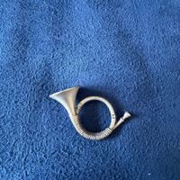 Kleines Jagdhorn, Horn, Zinnfigur, Zinn, 6.5 cm x 5 cm