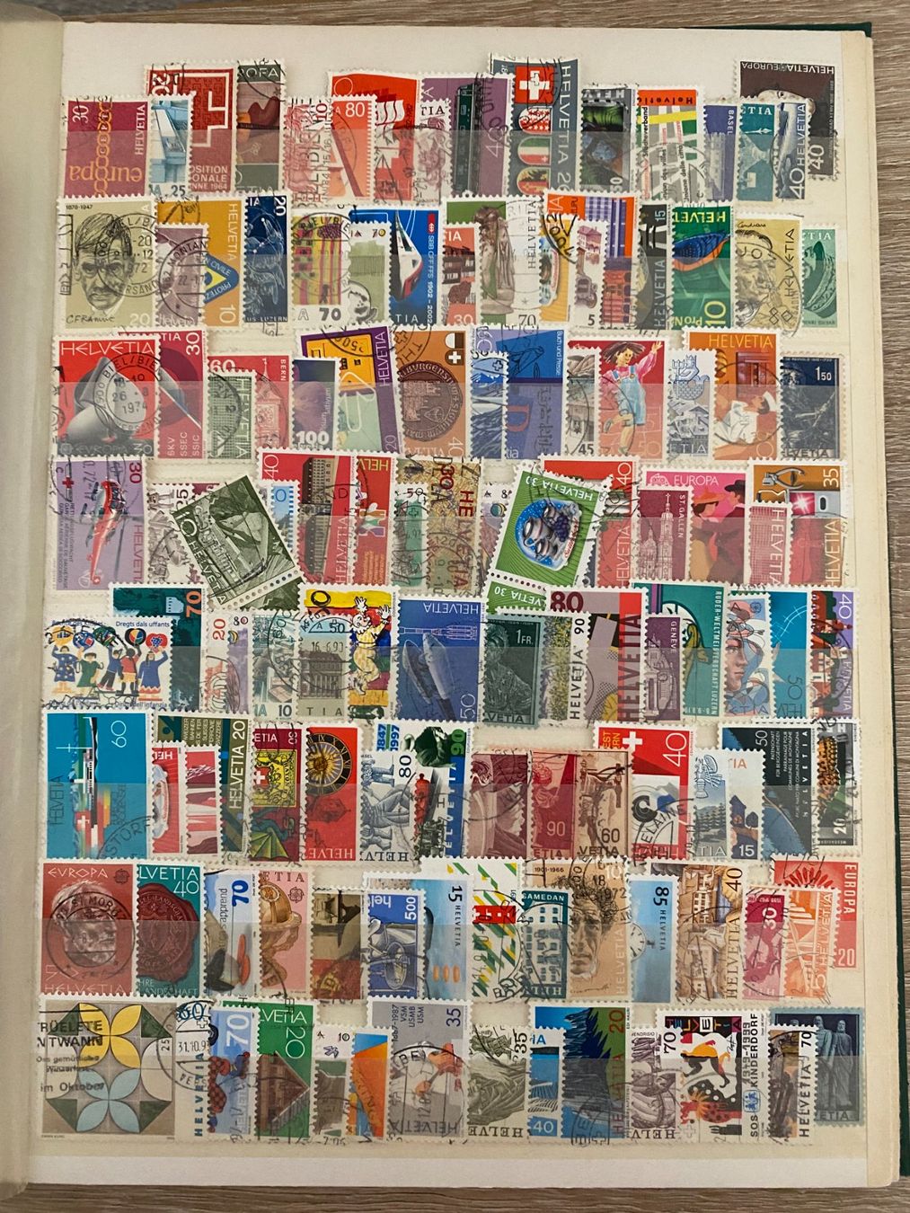 Tous les timbres: Briefmarkensammlung Schweiz, 120 Marken, – D'occasion à matten b. interlaken par jfran17
