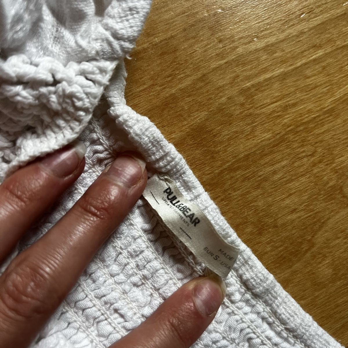 Pull&Bear Vestiti: Luftiges Weisses Sommerkleid mit Strick  – Usato da Chur venduto da noe_mh8b 3