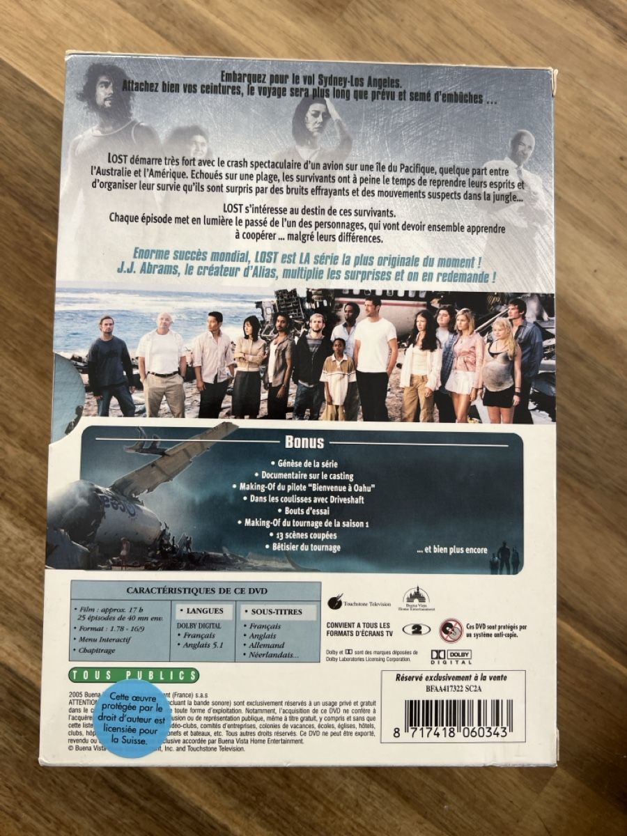 Tutti i DVDs: Coffret DVD Lost Saisons 1 à 6 Complet – Nuovo (secondo la descrizione) da Forel FR venduto da Papillon2020 1