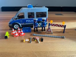 Polizeibus mit Licht + Sound / Playmobil 9236