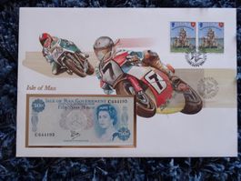 Notenbrief Isle of Man 83  50 P Note P33