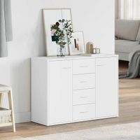 Sideboard Weiß 88x30x65 cm Holzwerkstoff